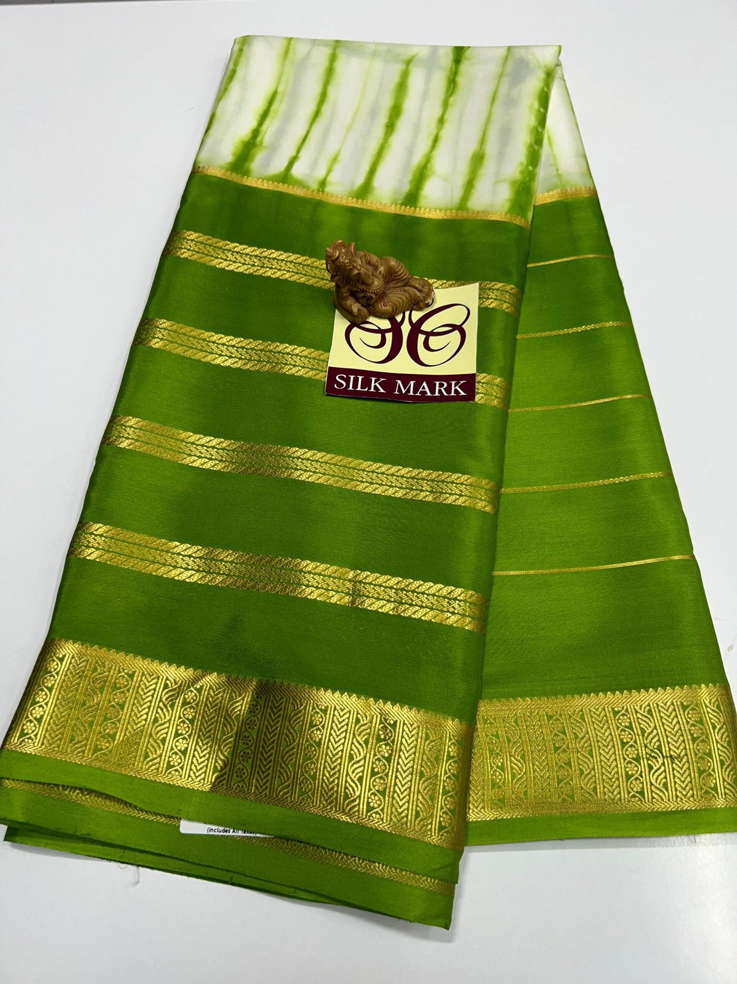 DESIGNER BRUSH SHADE PURE CREPE SILK SAREE - SK-14-DBSPCSS