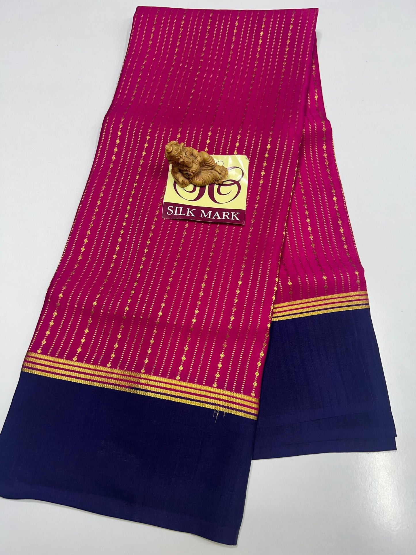 PURE MYSORE CREPE SILK SAREES WITH BLOUSE PIECE - SK-182-PMCSSWBP