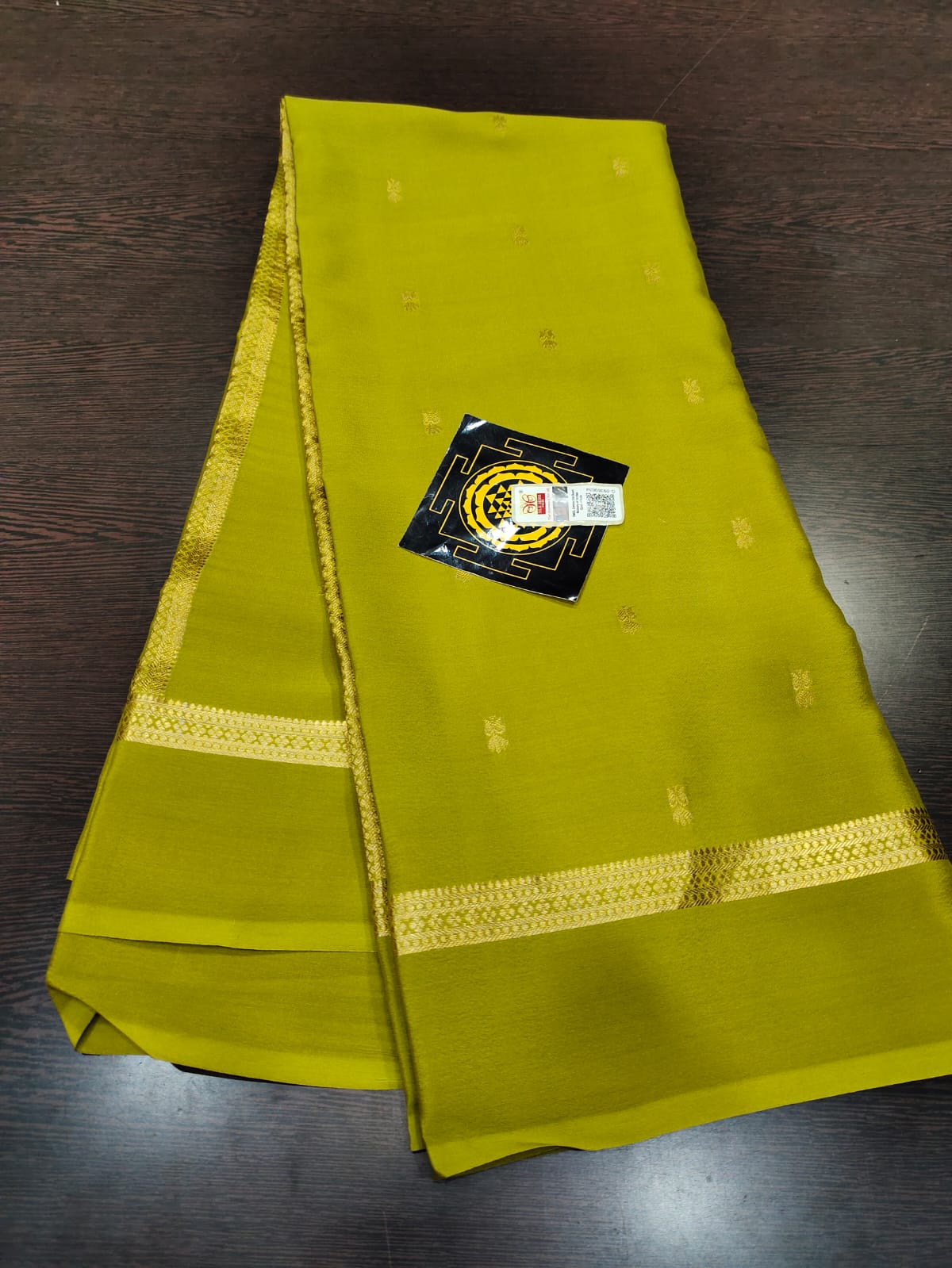 PURE WRINKLED CRUSHED CREPE SILK SAREES SILK MARK CERTIFIED LIGHTER AND FLOWY WITH CONTRAST BLOUSE - SK-169-PWCCSSSMCLAFWCB