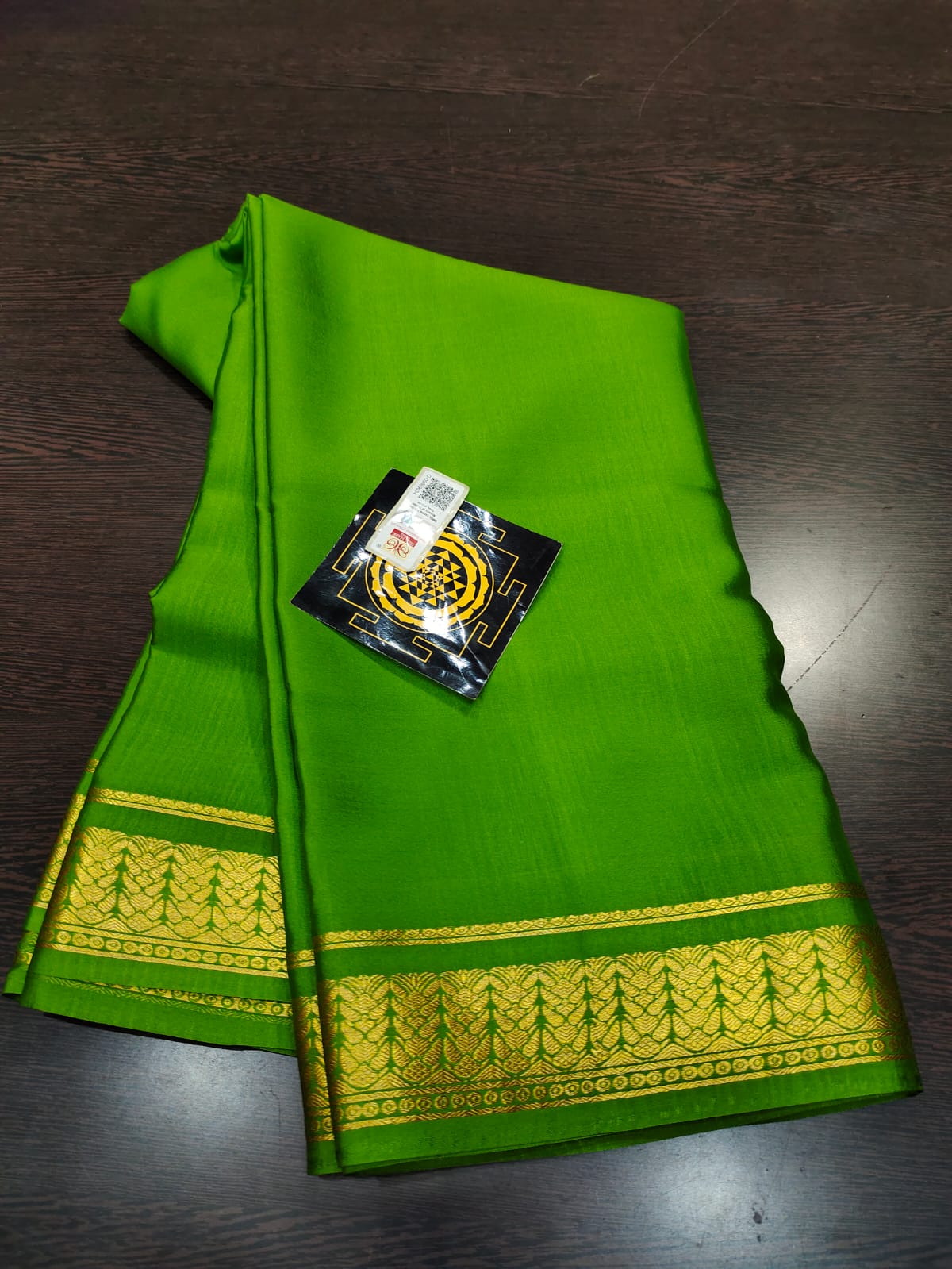 PURE WRINKLED CRUSHED CREPE SILK SAREES SILK MARK CERTIFIED LIGHTER AND FLOWY WITH CONTRAST BLOUSE - SK-191-PWCCSSSMCLAFWCB