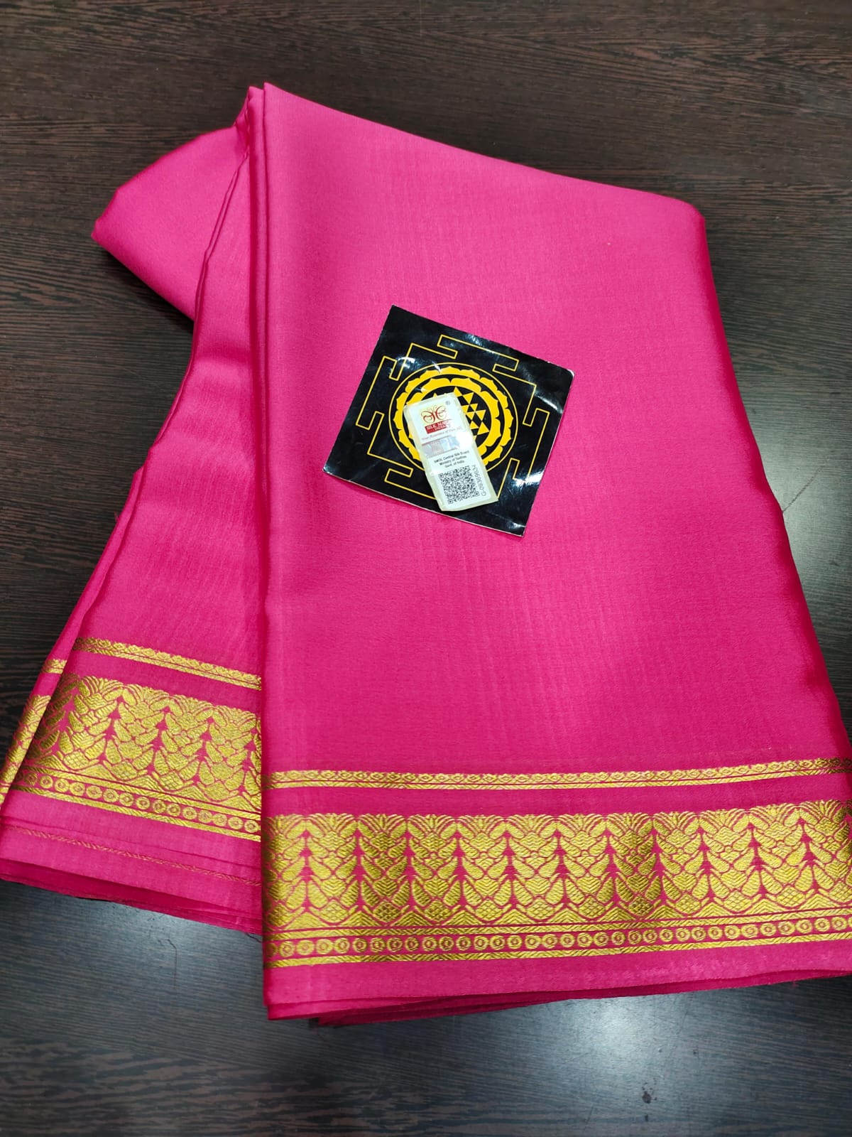 PURE WRINKLED CRUSHED CREPE SILK SAREES SILK MARK CERTIFIED LIGHTER AND FLOWY WITH CONTRAST BLOUSE - SK-185-PWCCSSSMCLAFWCB