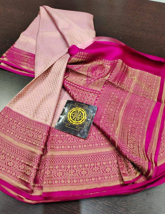 PURE CREPE SILK SAREES SILK MARK CERTIFIED 120 GSM - SK-221-PCSSSMC1G
