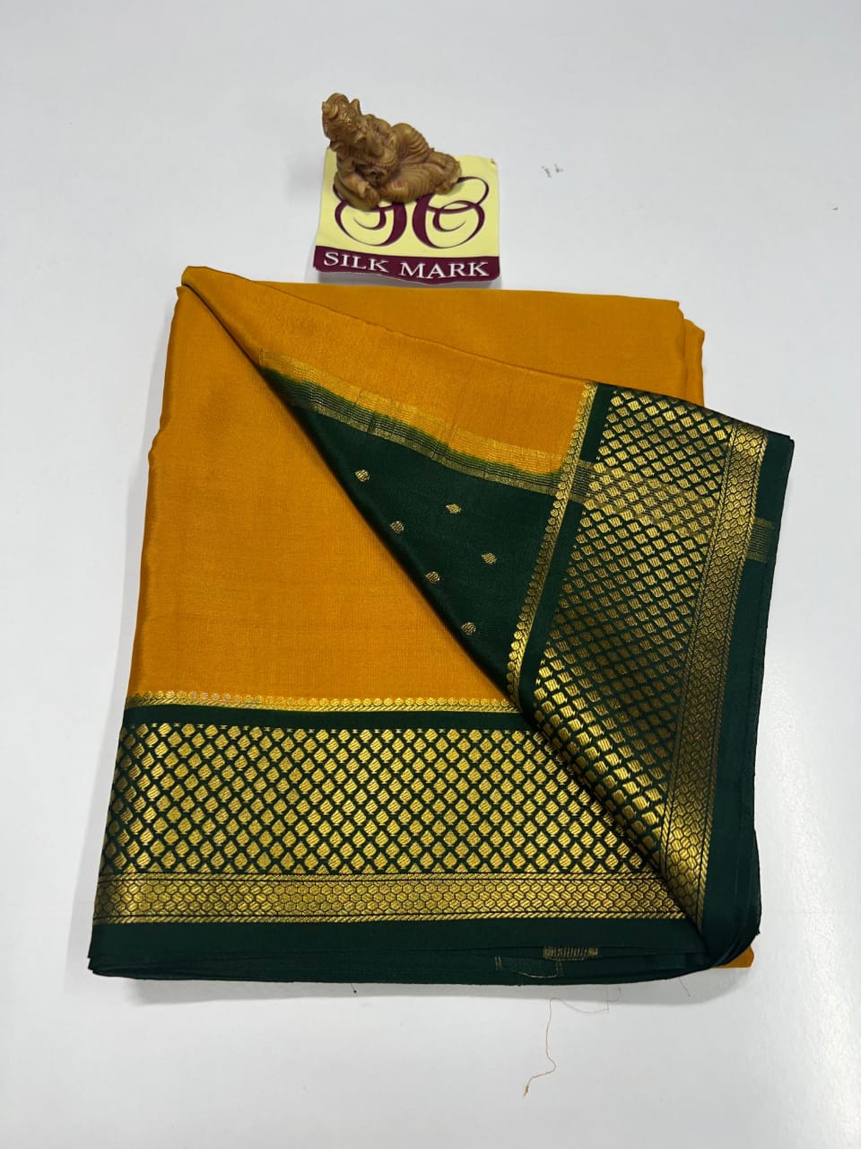 PURE MYSORE CREPE SILK SAREES WITH BLOUSE PIECE - SK-231-PMCSSWBP