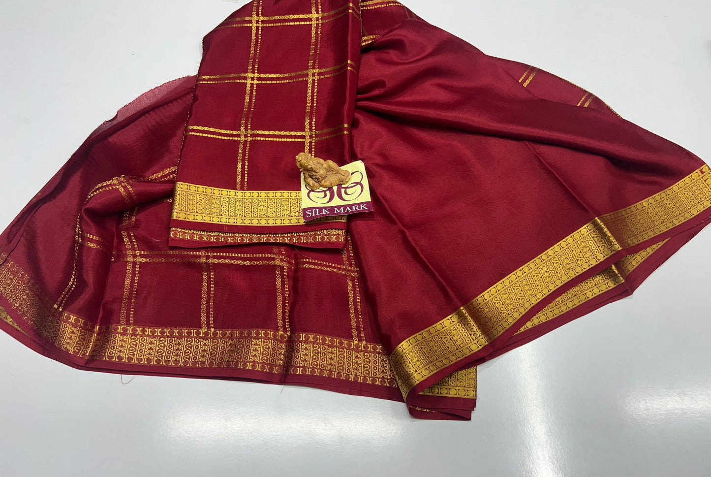PURE MYSORE CREPE SILK SAREES WITH BLOUSE PIECE - SK-275-PMCSSWBP