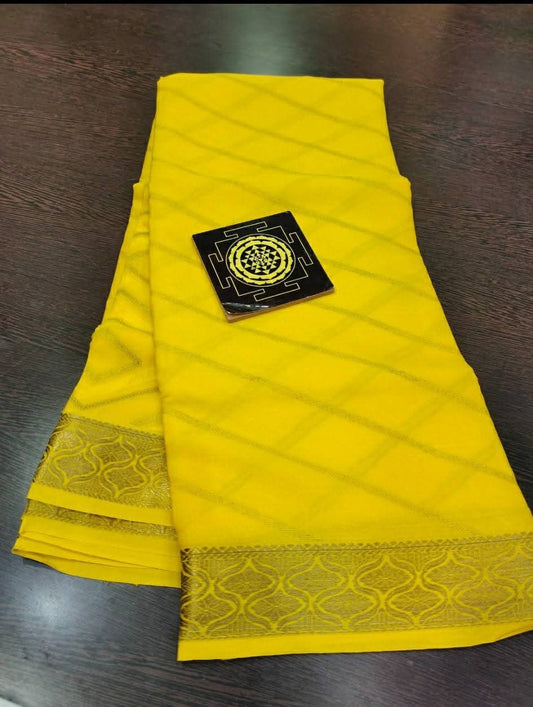 PURE CREPE SILK SAREES SILK MARK CERTIFIED 120 GSM - SK-248-PCSSSMC1G