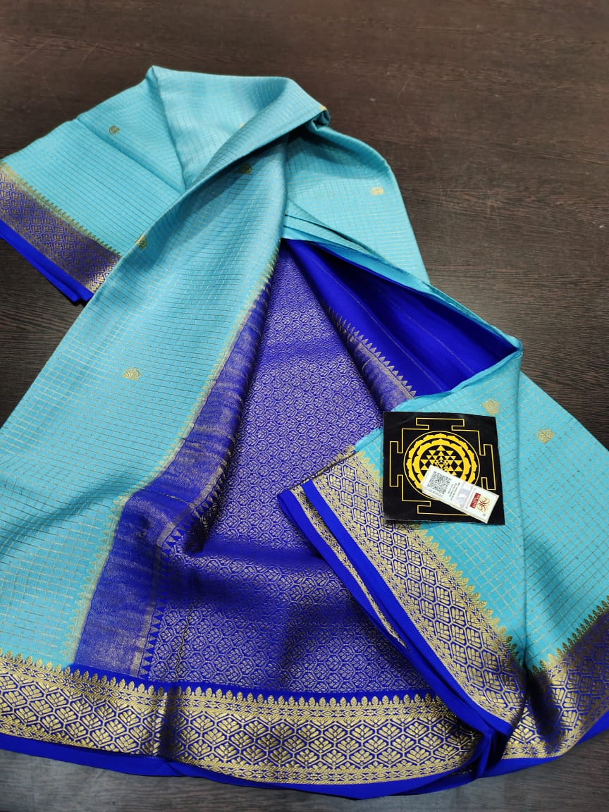 PURE CREPE SILK SAREES SILK MARK CERTIFIED 120 GSM - SK-257-PCSSSMC1G