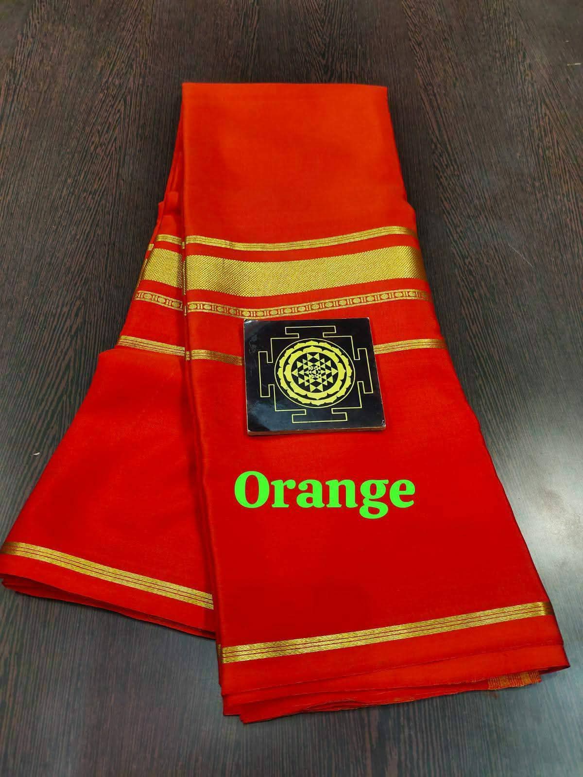 PURE CREPE SILK SAREES SILK MARK CERTIFIED 120 GSM - SK-263-PCSSSMC1G