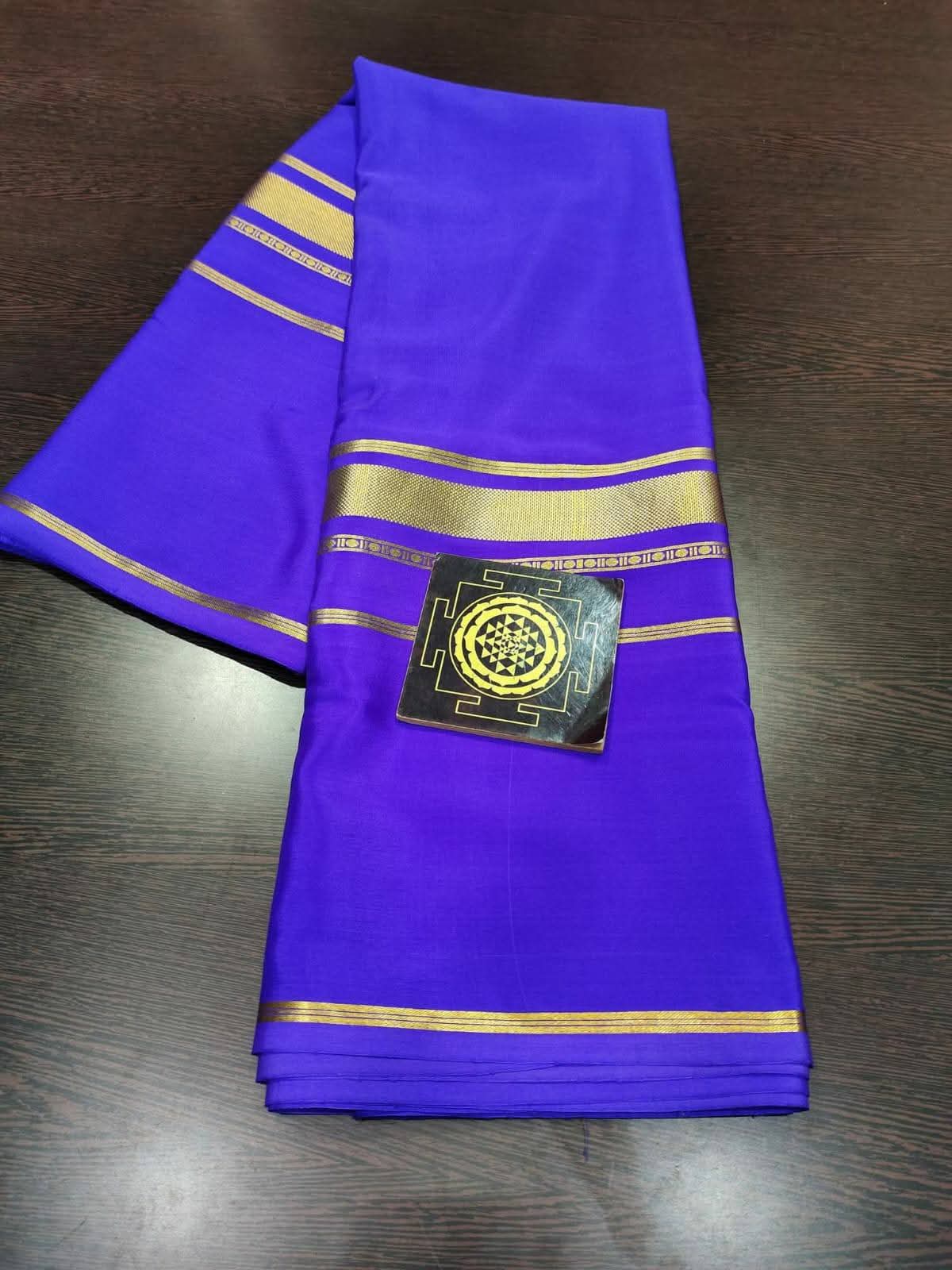 PURE CREPE SILK SAREES SILK MARK CERTIFIED 120 GSM - SK-261-PCSSSMC1G