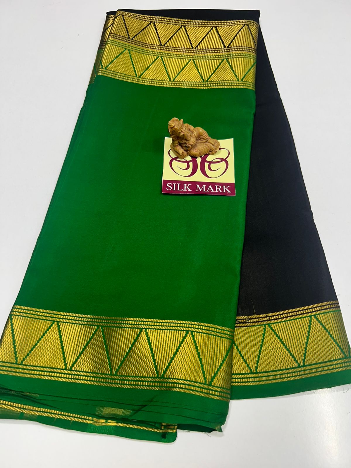 2D PURE CREPE SILK SAREES WITH SILKMARK PURE MYSORE CREPE SILK SAREES WITH RUNNING BLOUSE PIECE - SK-367-2PCSSWSPMCSSWRBP