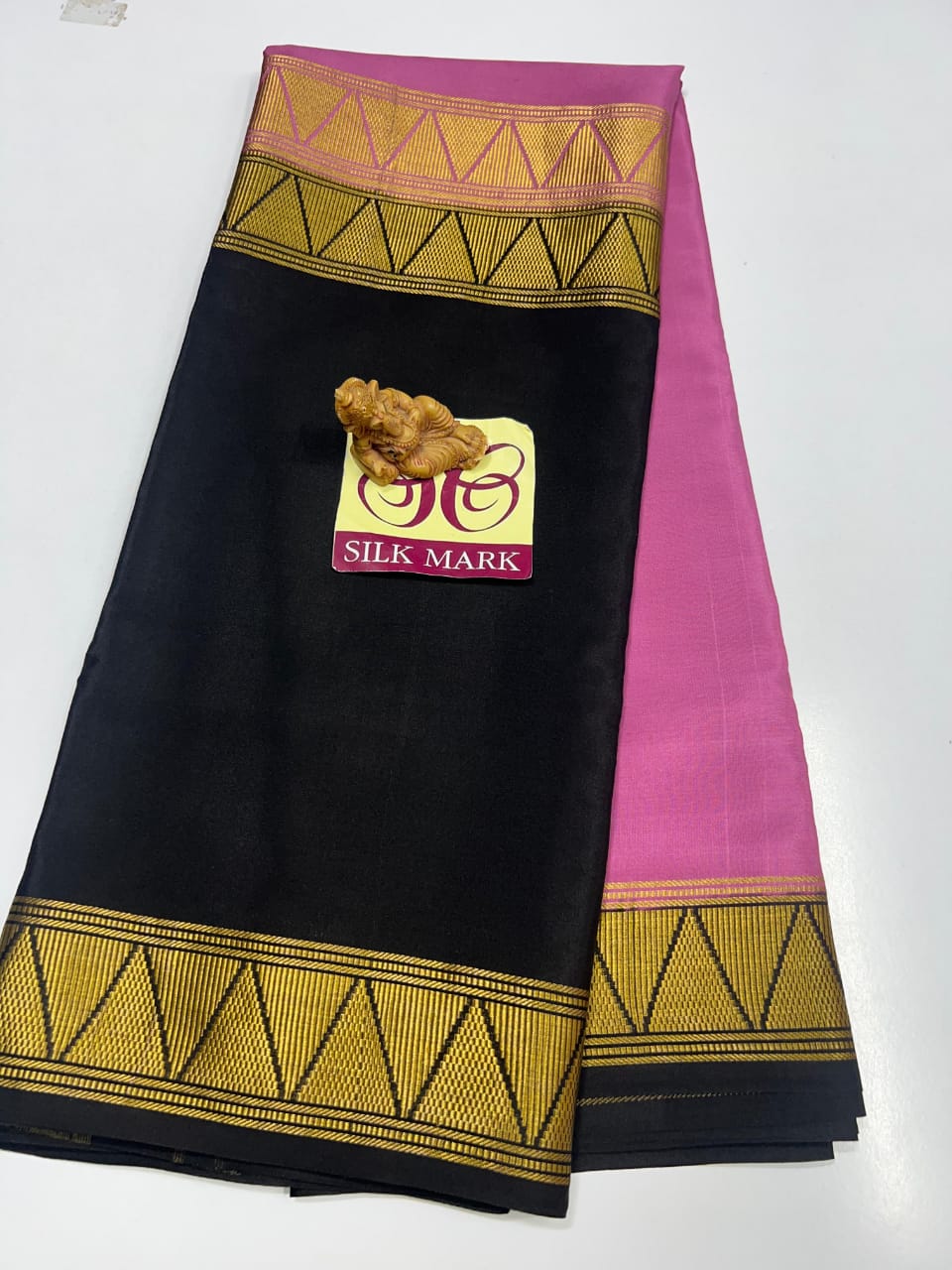 2D PURE CREPE SILK SAREES WITH SILKMARK PURE MYSORE CREPE SILK SAREES WITH RUNNING BLOUSE PIECE - SK-383-2PCSSWSPMCSSWRBP
