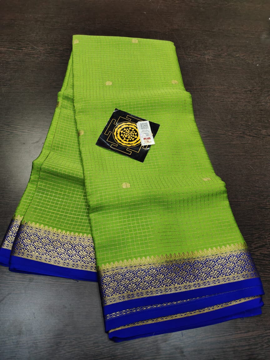 PURE CREPE SILK SAREES SILK MARK CERTIFIED 120 GSM - SK-301-PCSSSMC1G