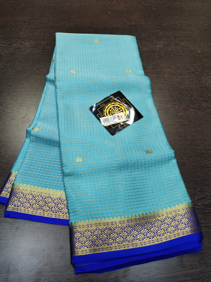 PURE CREPE SILK SAREES SILK MARK CERTIFIED 120 GSM - SK-295-PCSSSMC1G