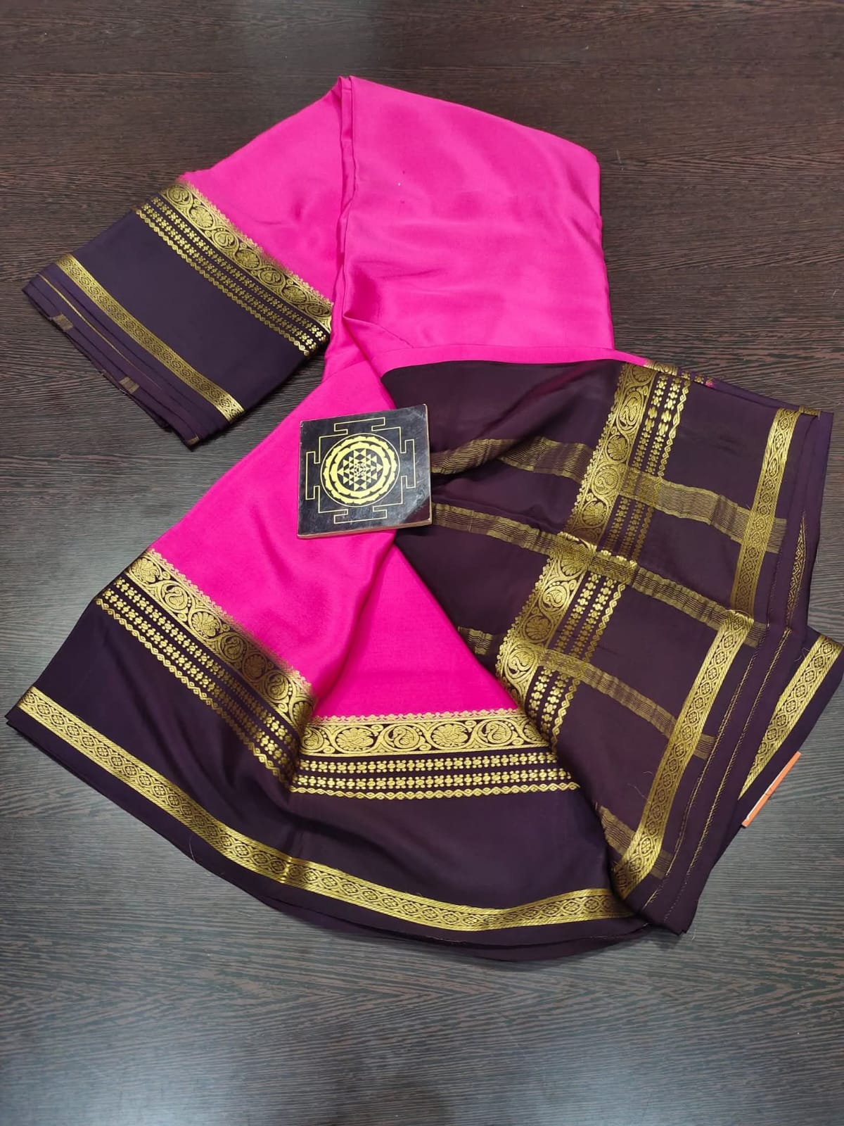 PURE CREPE SILK SAREES SILK MARK CERTIFIED 120 GSM - SK-309-PCSSSMC1G