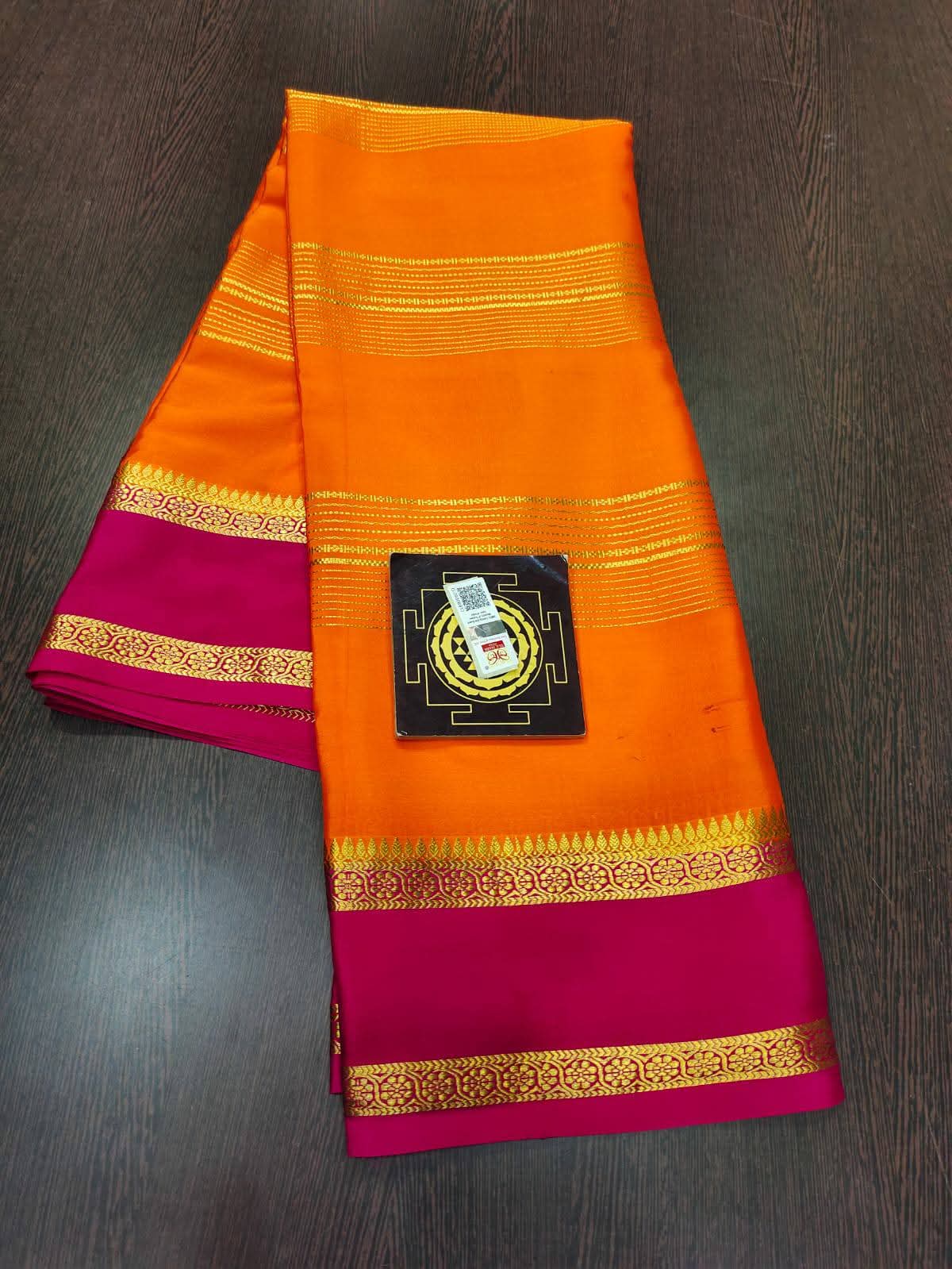 PURE CREPE SILK SAREES SILK MARK CERTIFIED 120 GSM - SK-310-PCSSSMC1G