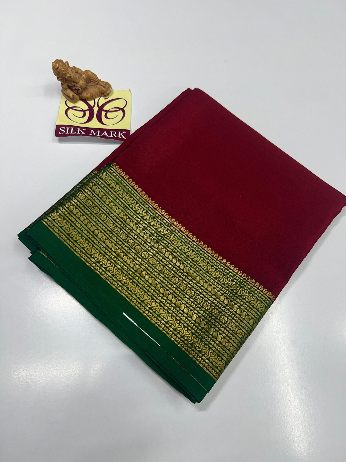 PURE MYSORE CREPE SILK WITH EMBROIDERY SAREE WITH BLOUSE PIECE - SK-412-PMCSWESWBP