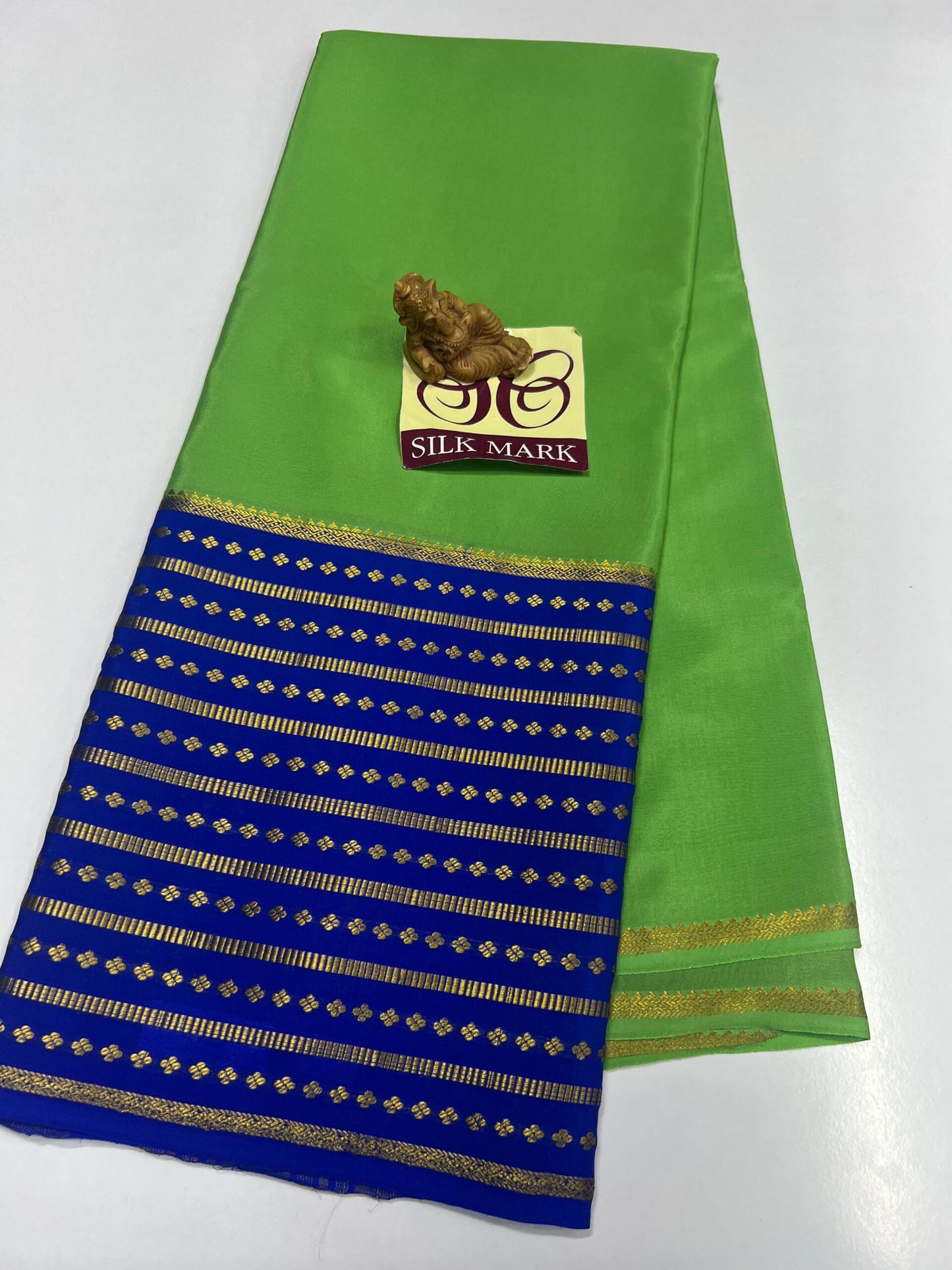 PURE MYSORE CREPE SILK WITH EMBROIDERY SAREE WITH BLOUSE PIECE - SK-444-PMCSWESWBP