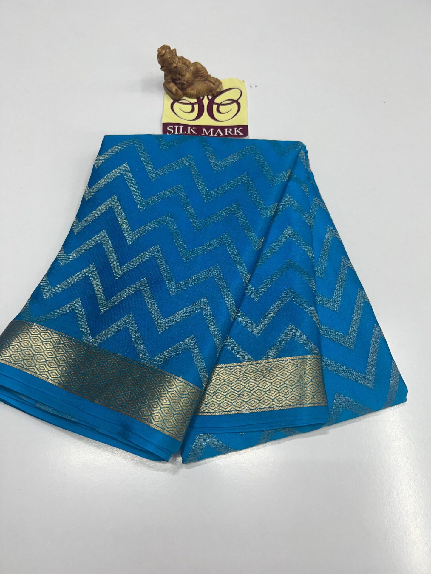 PURE MYSORE CREPE SILK WITH EMBROIDERY SAREE WITH BLOUSE PIECE - SK-531-PMCSWESWBP