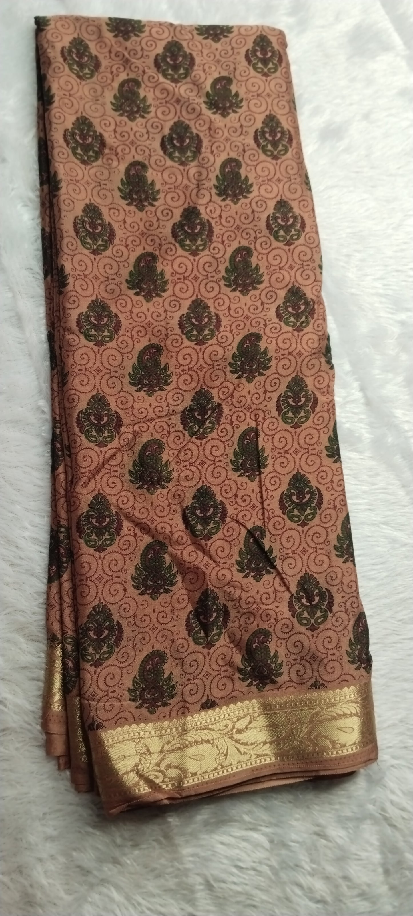 semi crepe silk saree printed 1