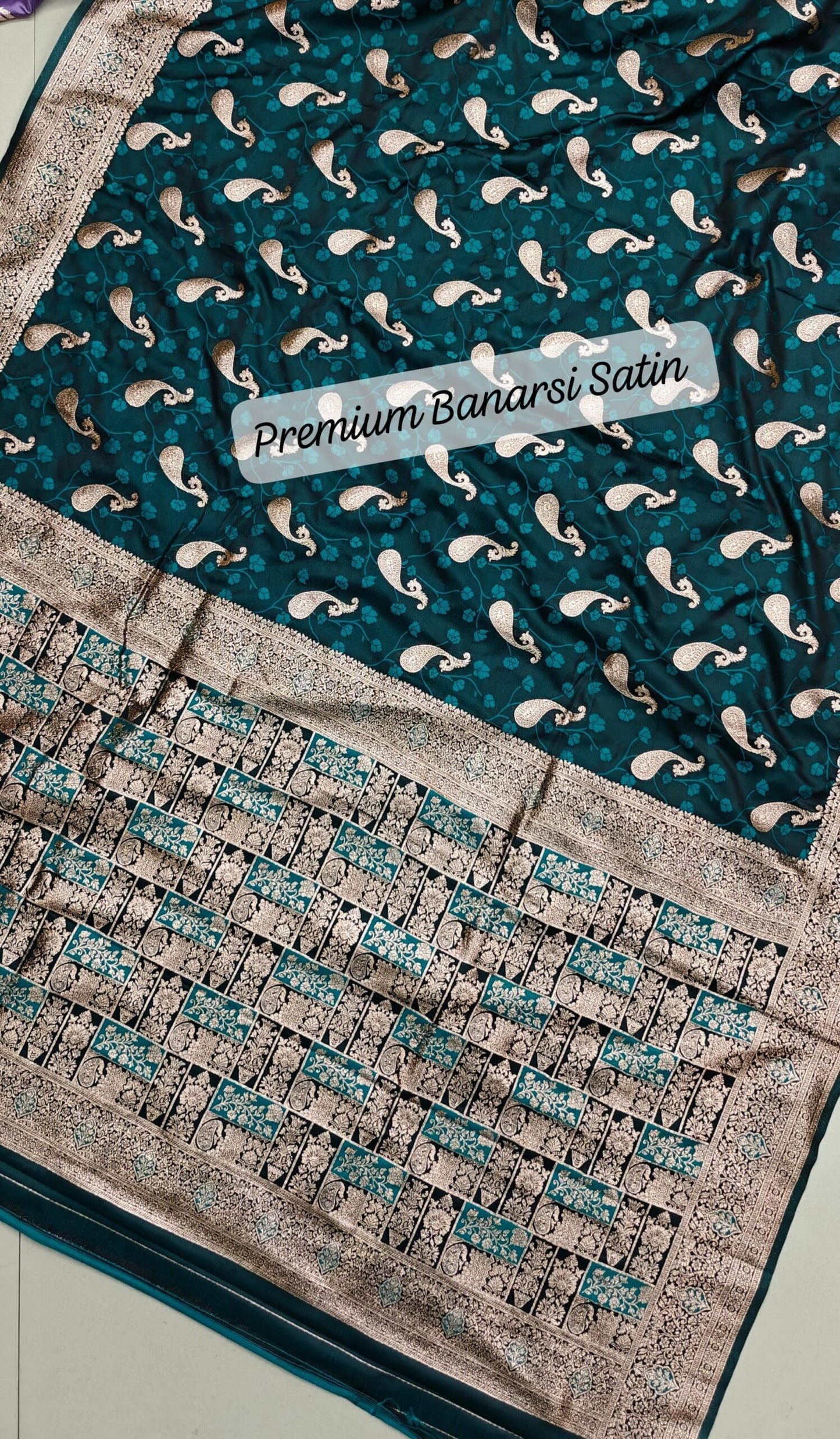 PURE BANARASI SATIN SILK SAREE - SK-24-PBSSS