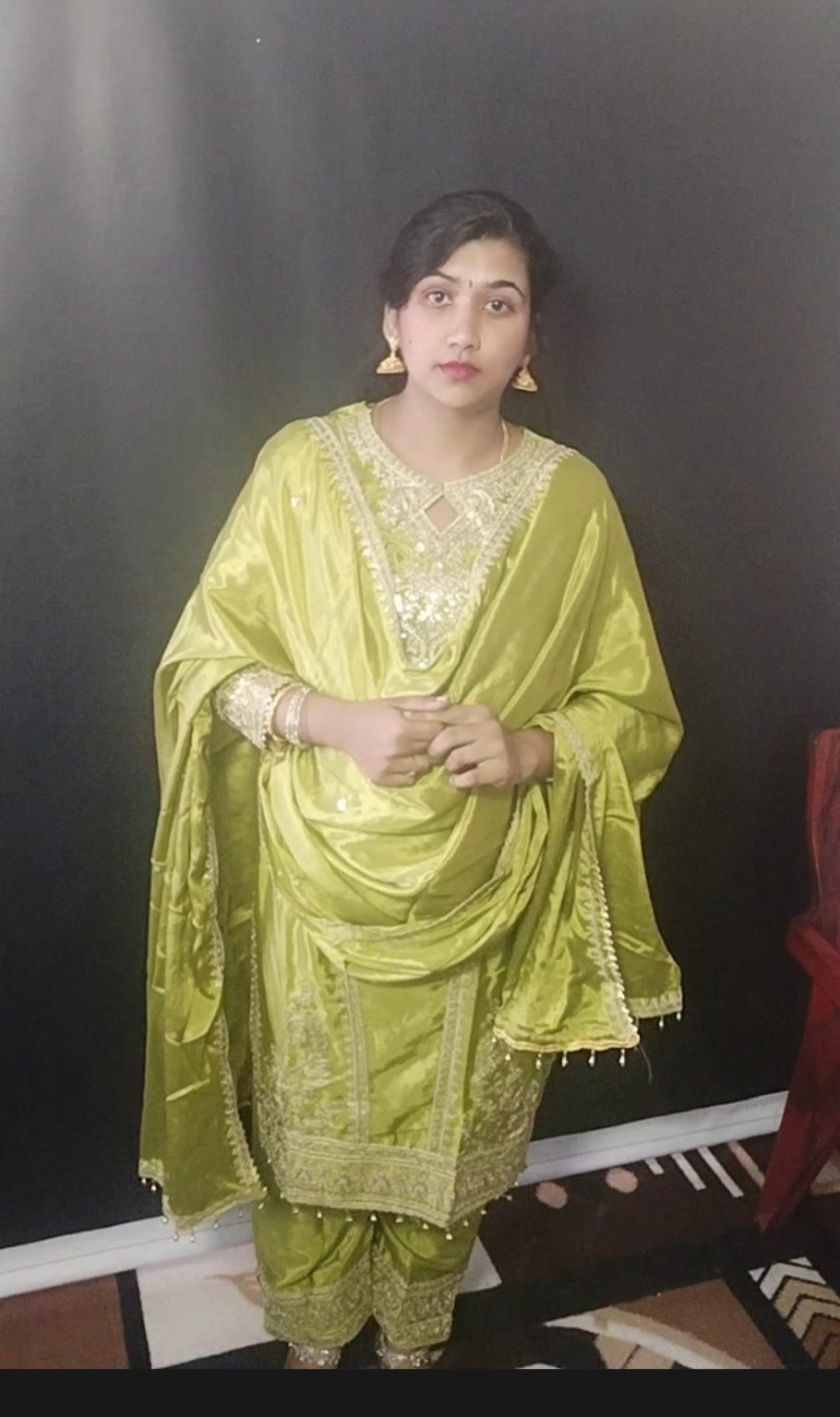 INDOARABIC SUITS PARROT GREEN - SK-110-ISPG