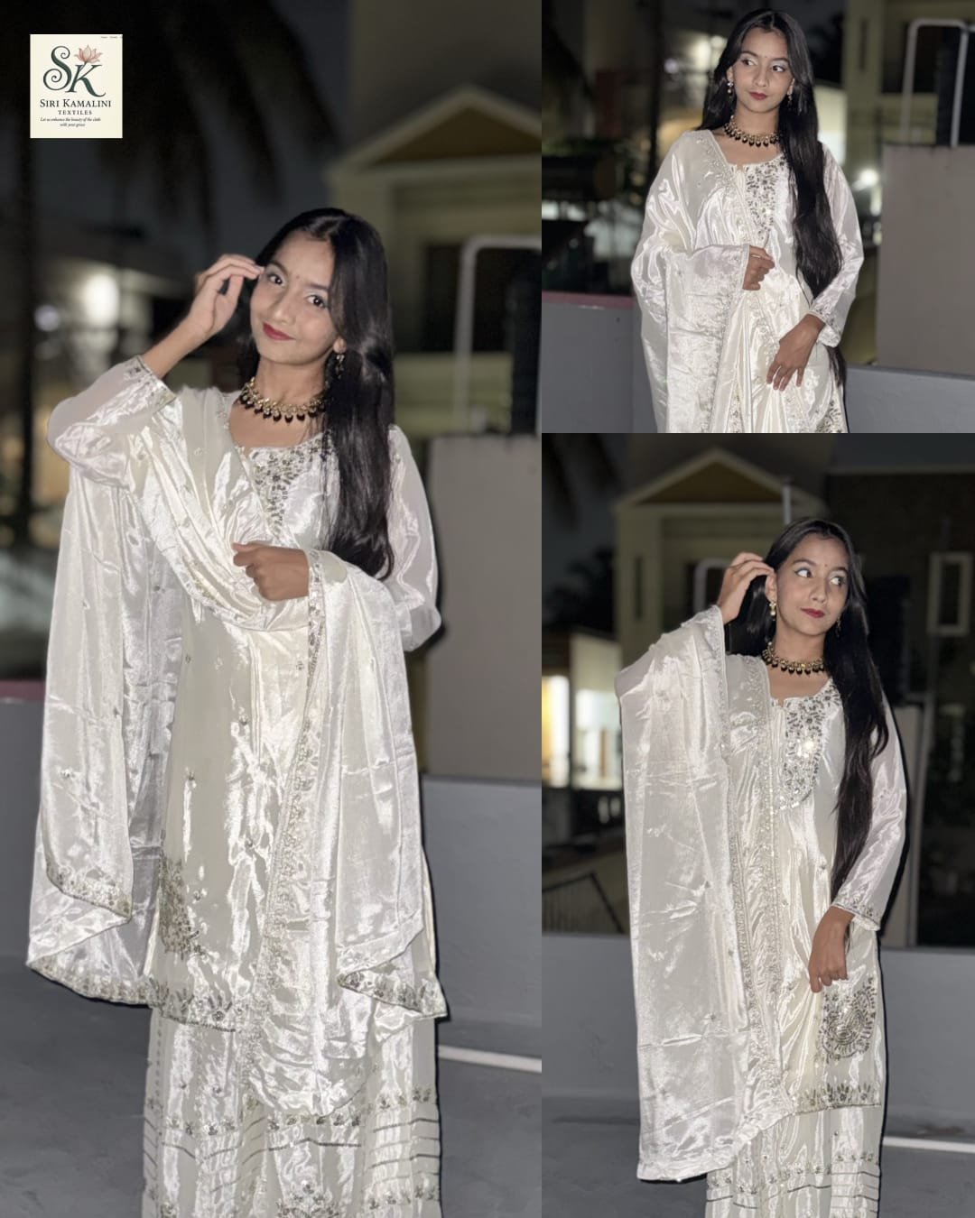 INDO ARABIC STYLE WHITE 3 PIECE SUIT - SK-114-IASW3PS