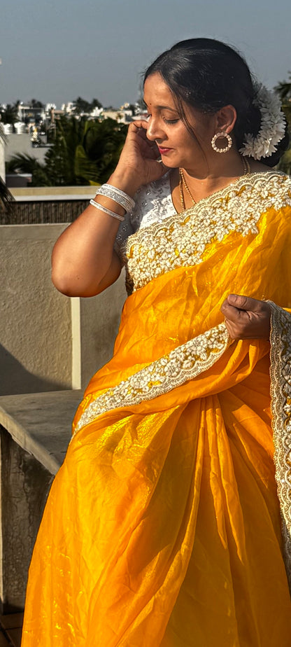 SUSHI DESIGNER SAREES YELLOW - SK-612-SDSY