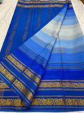 DESIGNER BRUSH SHADE PURE CREPE SILK SAREE - SK-1-DBSPCSS