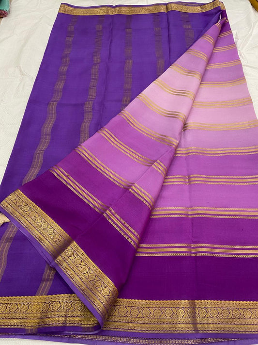 DESIGNER BRUSH SHADE PURE CREPE SILK SAREE - SK-10-DBSPCSS