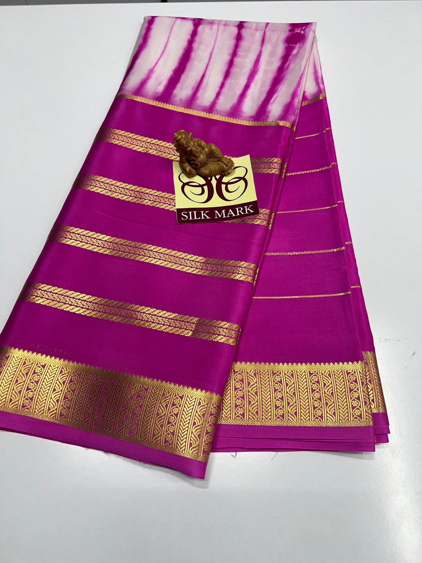 DESIGNER BRUSH SHADE PURE CREPE SILK SAREE - SK-11-DBSPCSS