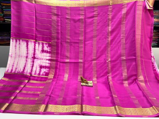 DESIGNER BRUSH SHADE PURE CREPE SILK SAREE - SK-11-DBSPCSS
