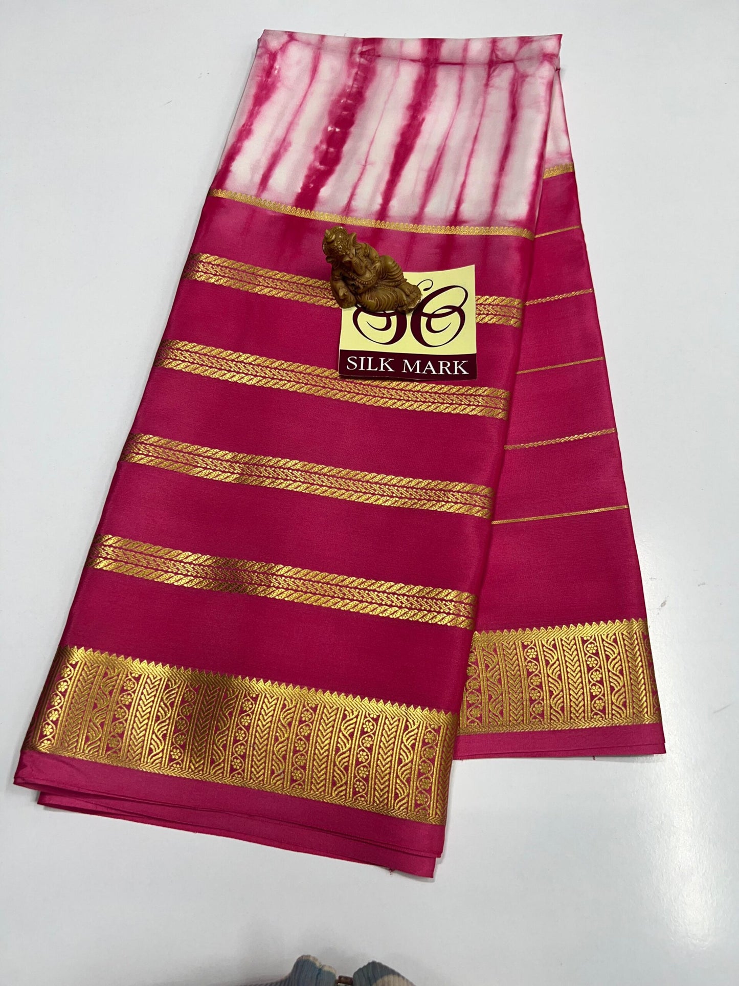 DESIGNER BRUSH SHADE PURE CREPE SILK SAREE - SK-16-DBSPCSS