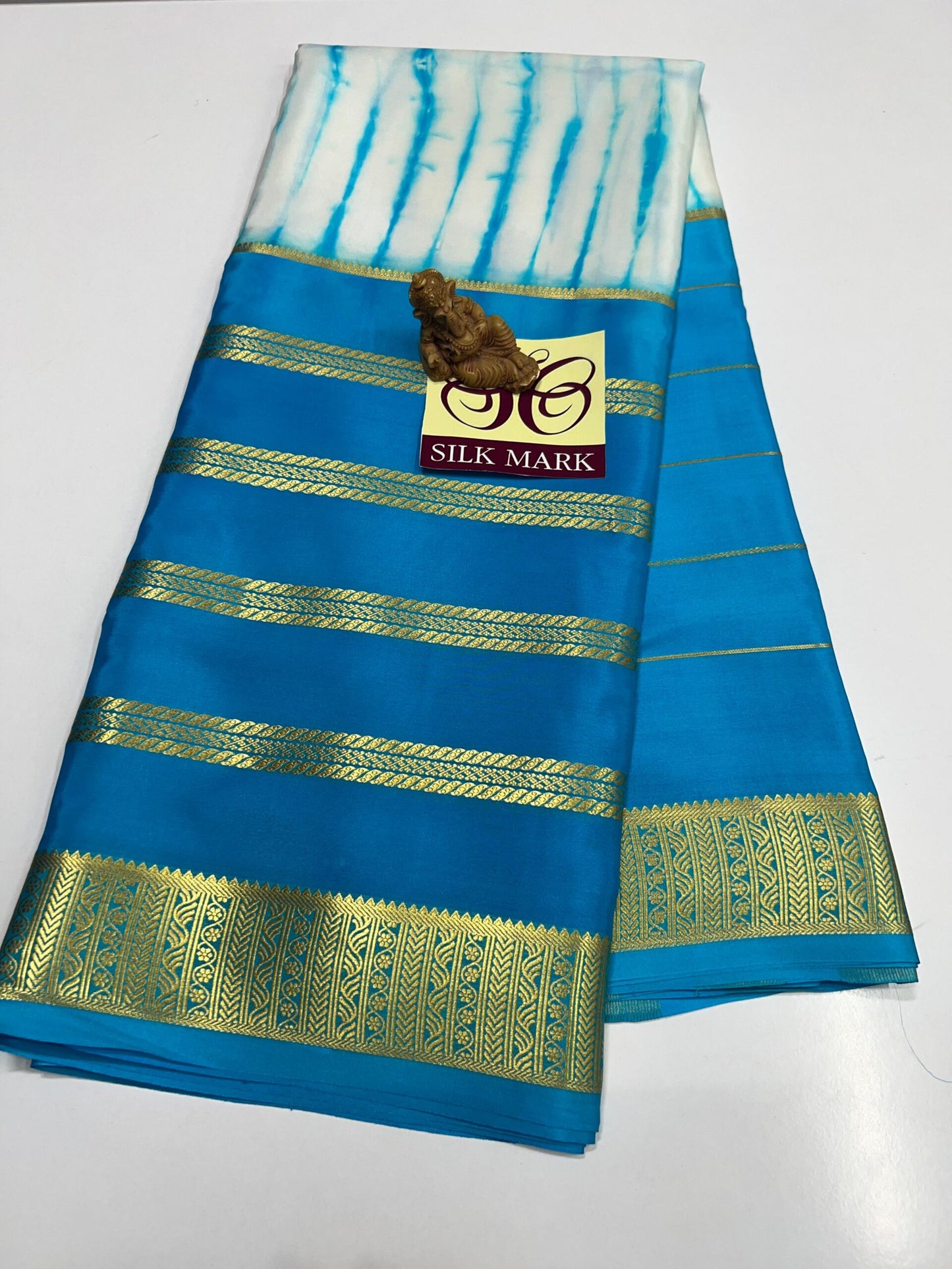 DESIGNER BRUSH SHADE PURE CREPE SILK SAREE - SK-15-DBSPCSS