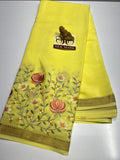 PURE MYSORE CREPE SILK SAREES WITH BLOUSE PIECE - SK-175-PMCSSWBP