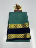 PURE MYSORE CREPE SILK SAREES WITH BLOUSE PIECE - SK-203-PMCSSWBP