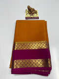 PURE MYSORE CREPE SILK SAREES WITH BLOUSE PIECE - SK-195-PMCSSWBP