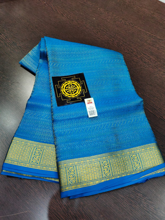 PURE WRINKLED CRUSHED CREPE SILK SAREES SILK MARK CERTIFIED LIGHTER AND FLOWY WITH CONTRAST BLOUSE - SK-155-PWCCSSSMCLAFWCB