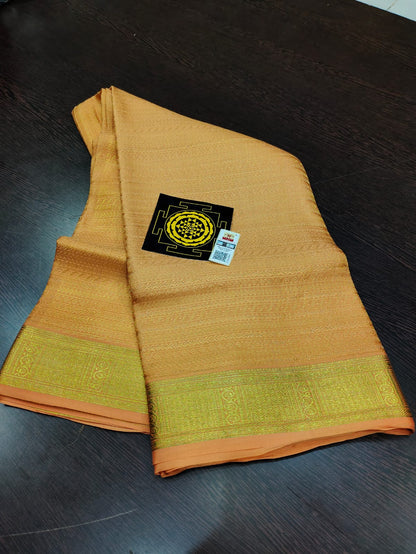 PURE WRINKLED CRUSHED CREPE SILK SAREES SILK MARK CERTIFIED LIGHTER AND FLOWY WITH CONTRAST BLOUSE - SK-157-PWCCSSSMCLAFWCB