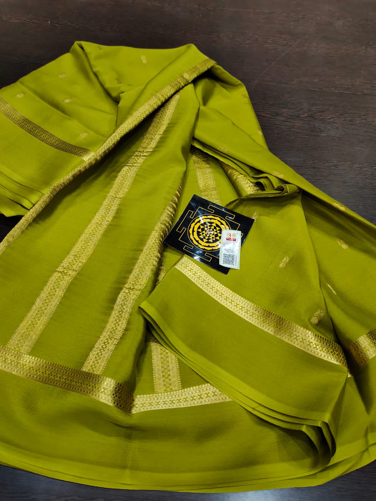 PURE WRINKLED CRUSHED CREPE SILK SAREES SILK MARK CERTIFIED LIGHTER AND FLOWY WITH CONTRAST BLOUSE - SK-169-PWCCSSSMCLAFWCB