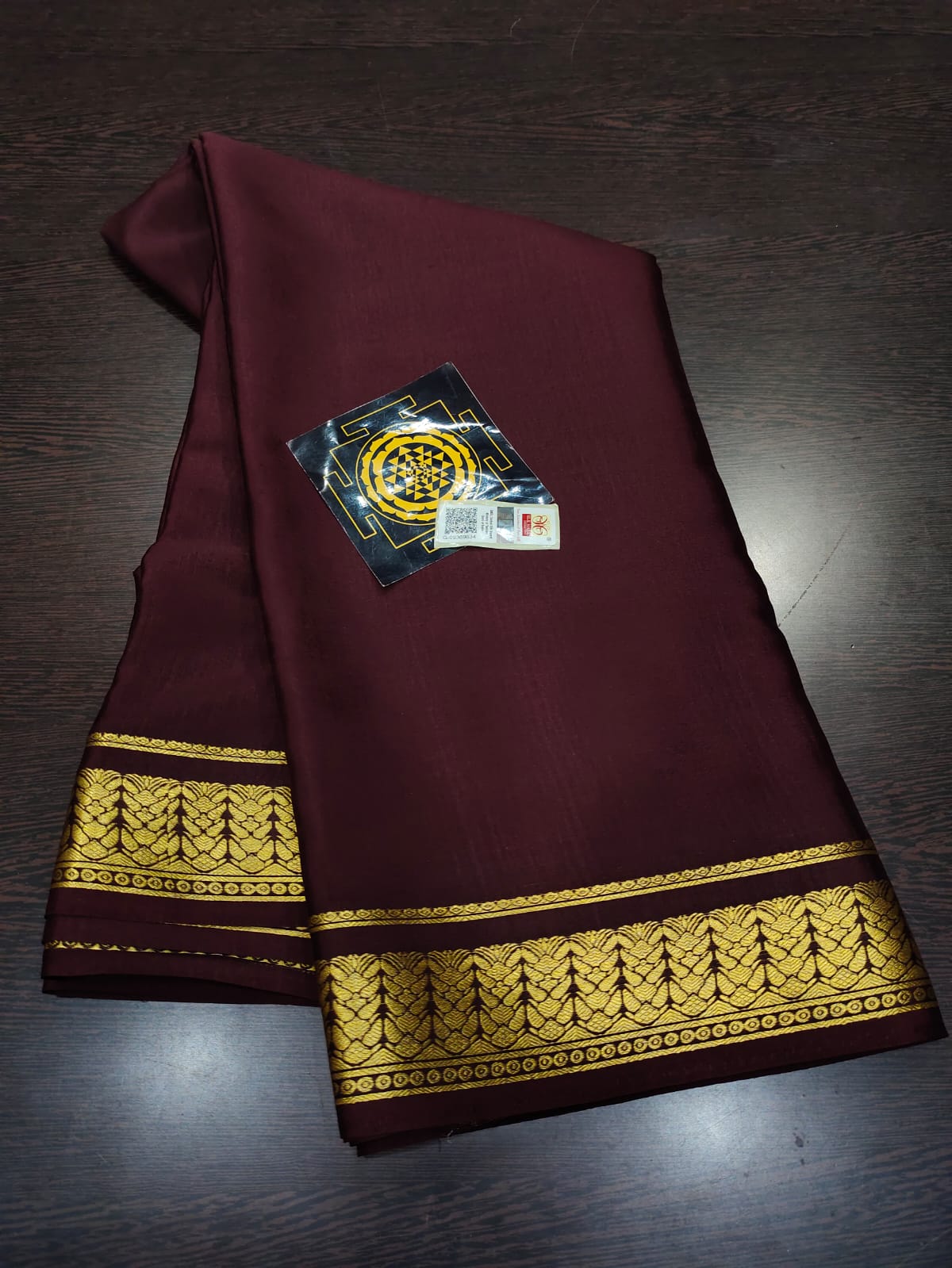 PURE WRINKLED CRUSHED CREPE SILK SAREES SILK MARK CERTIFIED LIGHTER AND FLOWY WITH CONTRAST BLOUSE - SK-170-PWCCSSSMCLAFWCB