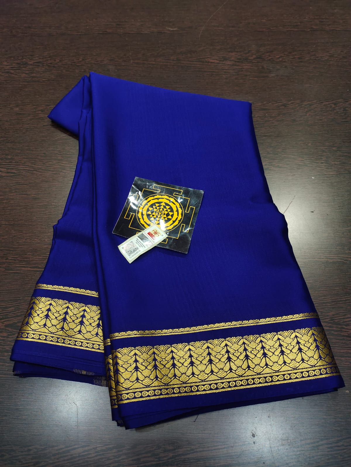 PURE WRINKLED CRUSHED CREPE SILK SAREES SILK MARK CERTIFIED LIGHTER AND FLOWY WITH CONTRAST BLOUSE - SK-173-PWCCSSSMCLAFWCB