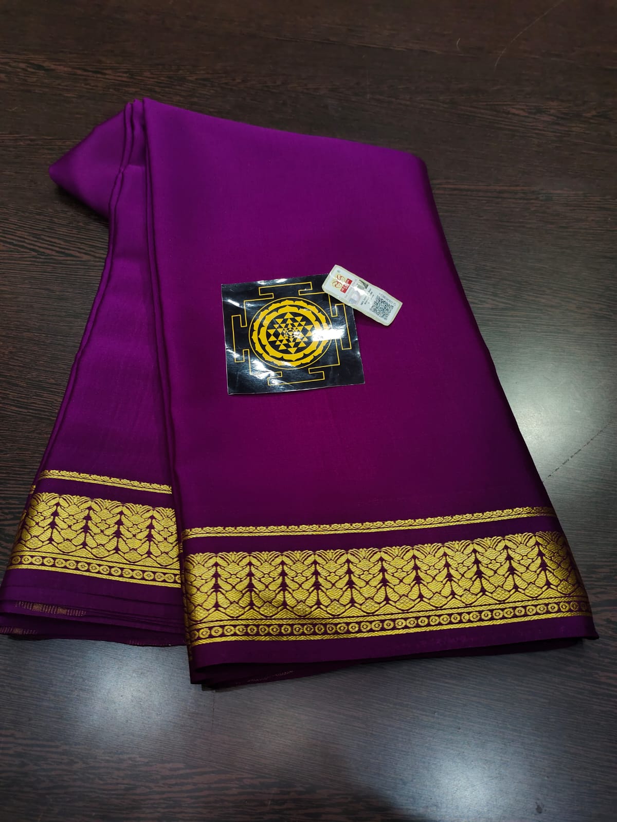 PURE WRINKLED CRUSHED CREPE SILK SAREES SILK MARK CERTIFIED LIGHTER AND FLOWY WITH CONTRAST BLOUSE - SK-176-PWCCSSSMCLAFWCB