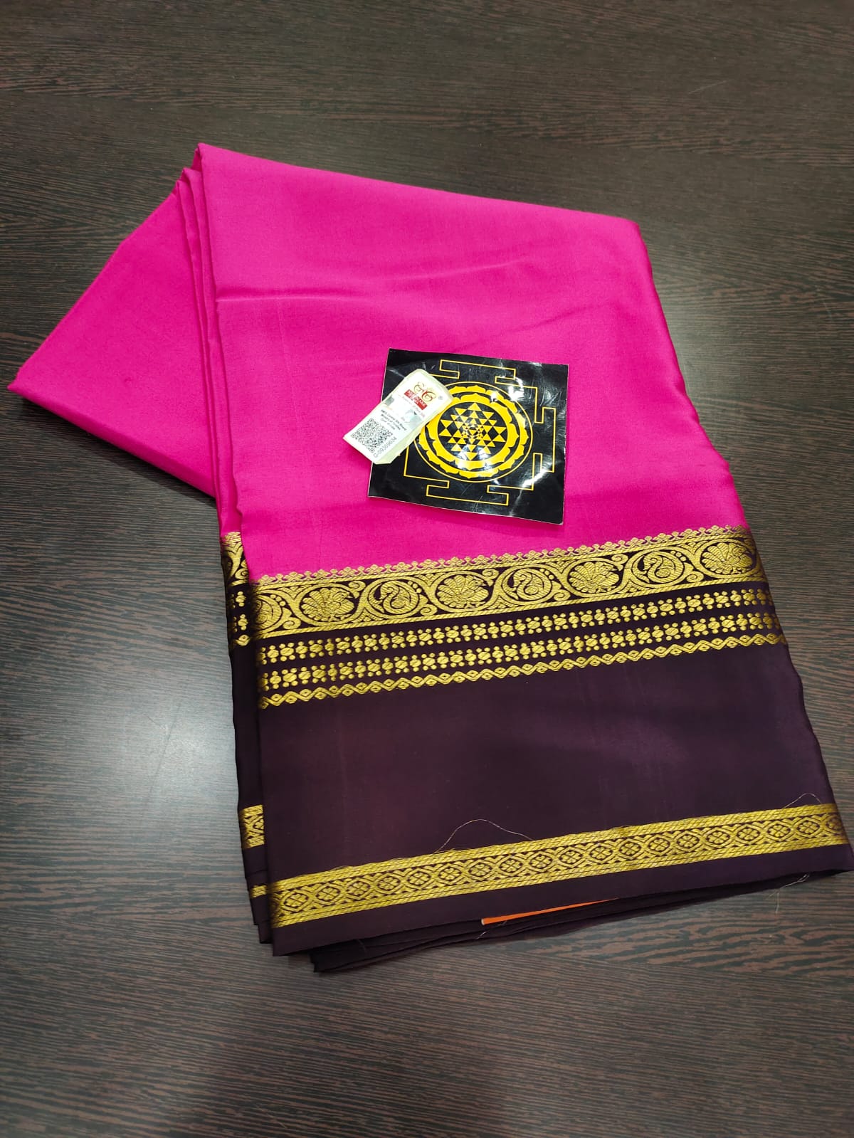 PURE WRINKLED CRUSHED CREPE SILK SAREES SILK MARK CERTIFIED LIGHTER AND FLOWY WITH CONTRAST BLOUSE - SK-211-PWCCSSSMCLAFWCB