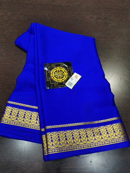 PURE WRINKLED CRUSHED CREPE SILK SAREES SILK MARK CERTIFIED LIGHTER AND FLOWY WITH CONTRAST BLOUSE - SK-194-PWCCSSSMCLAFWCB