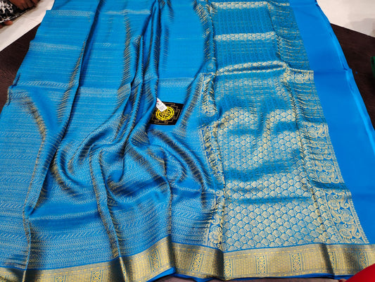 PURE CREPE SILK SAREES SILK MARK CERTIFIED 120 GSM - SK-217-PCSSSMC1G
