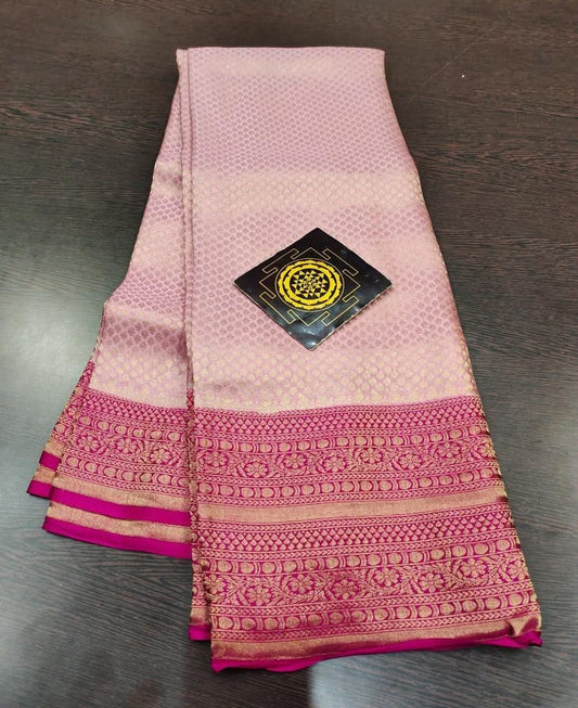 PURE CREPE SILK SAREES SILK MARK CERTIFIED 120 GSM - SK-221-PCSSSMC1G