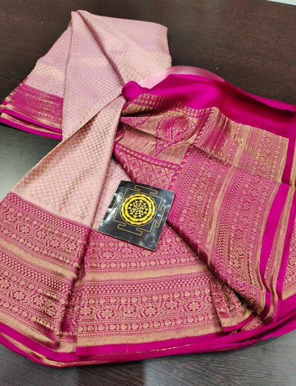 PURE CREPE SILK SAREES SILK MARK CERTIFIED 120 GSM - SK-221-PCSSSMC1G