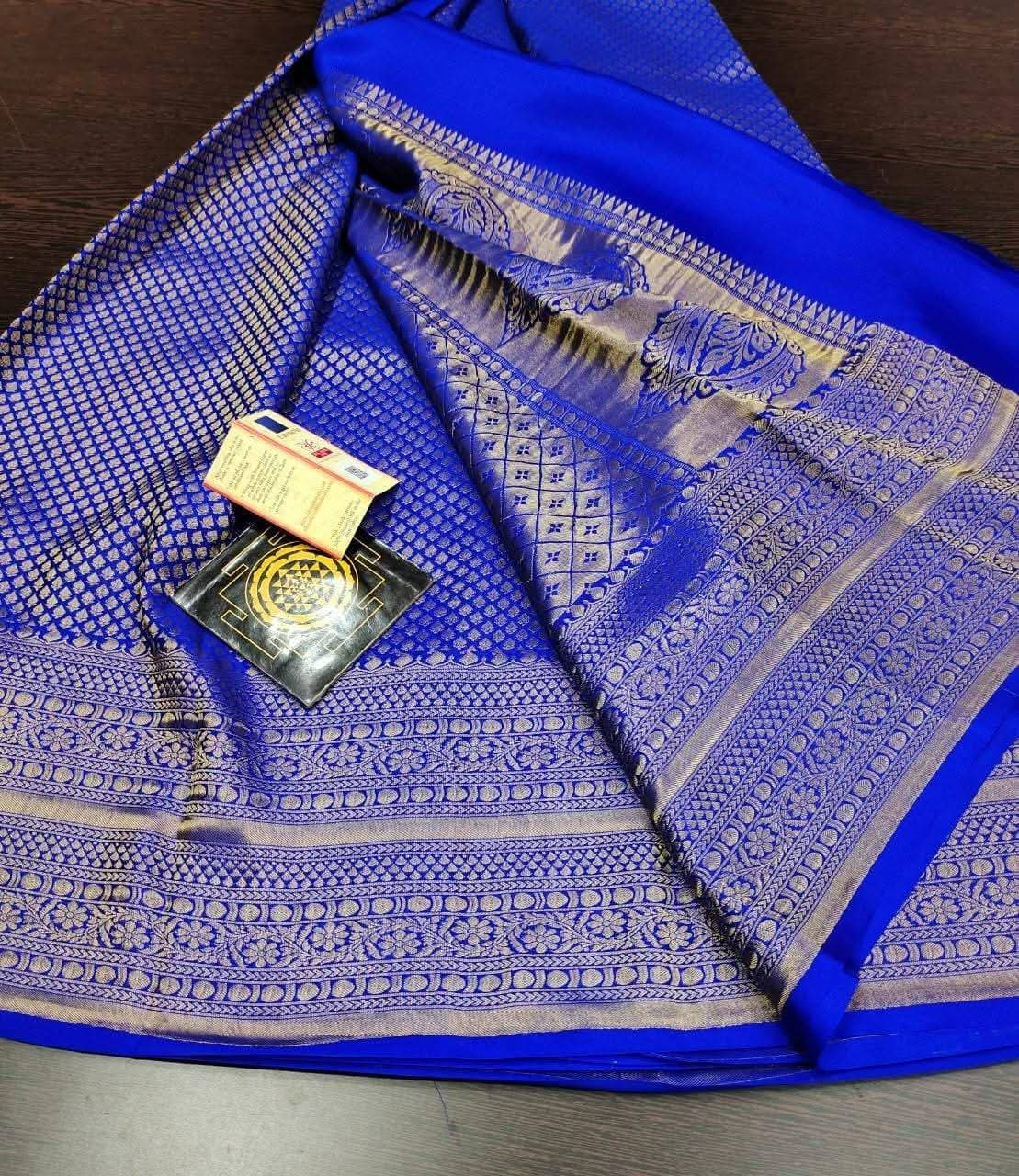 PURE CREPE SILK SAREES SILK MARK CERTIFIED 120 GSM - SK-223-PCSSSMC1G