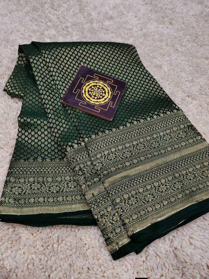 PURE CREPE SILK SAREES SILK MARK CERTIFIED 120 GSM - SK-225-PCSSSMC1G