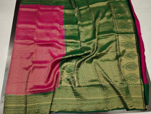 PURE CREPE SILK SAREES SILK MARK CERTIFIED 120 GSM - SK-228-PCSSSMC1G