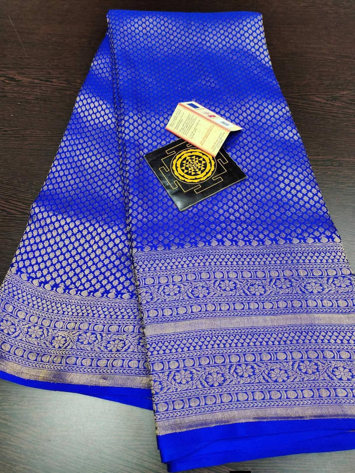 PURE CREPE SILK SAREES SILK MARK CERTIFIED 120 GSM - SK-223-PCSSSMC1G